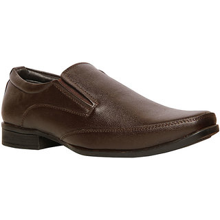 Bata MenS Axel Brown Formal Slip On Shoes