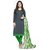 Khushali Khushali Presents Glaze Cotton Chudidar Dress Material(Grey,Light Green)