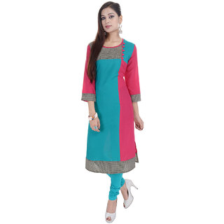 Beautiful  Cotton Printed Green Kurti From the House of  Palakh