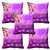 meSleep 3D Beautiful Peacock Wings Cushion Cover (16x16)