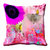 meSleep 3D Pink Colour Nature Cushion Cover (16x16)