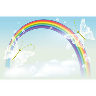 Buy Walls And Murals Rainbow In The Sky, Kids Peel and ...