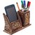 Craftgasmic Wooden Pen Mobile Stationery Stand for Home Office MN-woodenmobilepenstand1