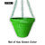 Plastic Hanging Planter Set Of 4pc (Green)