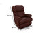 La-Z-Boy Leather Recliner Bordeaux - Pinnacle