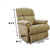 La-Z-Boy Recliner with Beige Fabric Cover - Pinnacle