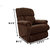 La-Z-Boy Recliner with Dark Brown Fabric Cover - Pinnacle