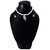 Necklace Pearl with Golden Stone Pendent 165