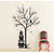 Wallskart  Owl Family Stand Side Of Love Tree Large Black Wall sticker