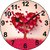 ske designer Analog MDF Hearth Love Round Wall Clock