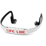 Life Like MRS-BS15 WIRELESS BLUETOOTH NECKBAND HEADSET WITH MIC - WHITE