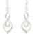 Silvosky Charming Rhodium Plated Silver Drop Earring SE2054