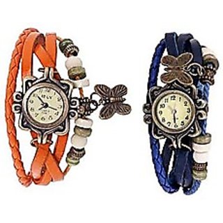 Buy Pack Of 2 Ladies Watch Combo Vintage Hanging Butterfly Watch Online Get 40 Off