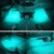 High Quality DIY Ice Blue 2X12 LED Car Interior Floor Decor Atmosphere Light