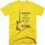 Unfold Graphic Print Yellow Party T-shirt