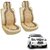 Auto Beige Premium Wooden Car Seat Cover Beads For Relaxation Acupressure Back Pain Relief Free Car Combo Kit