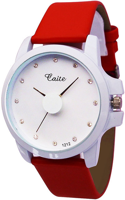 CAITE RED WATCH WITH BOX | Shopee Philippines
