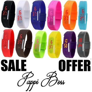Pappi boss led band watch sales
