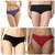 AT YOUR PLACE Multicolor Plain Cotton Lycra Panty (Colors & Design May Vary)