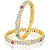 Amaal Bangles For Women And Girls Gold Plated Cz In American Diamond Bangles Sets-BA0103