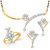 Meenaz Mangalsutra Jewellery Set Gold Plated - Com13414