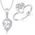 Meenaz Pendant Set Gold Plated Cz With American Diamond For Girls - Com18310