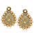 Meenaz Kundan Pearl Jhumka Earrings Traditional Ethnic Gold Plated Earings J135