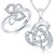 Amaal Pendant Set bo Silver Plated CZ With American Diamond For Girls  Women  Com011816