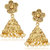 Amaal Kundan Pearl Jhumka Earrings For Women Girls in Traditional Ethnic Gold Plated Earings  J0121