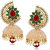Amaal Kundan Pearl Jhumka Earrings For Women Girls in Traditional Ethnic Gold Plated Earings  J0136