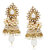 Amaal Kundan Pearl Jhumka Earrings For Women Girls in Traditional Ethnic Gold Plated Earings  J0137