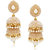 Amaal Kundan Pearl Jhumka Earrings For Women Girls in Traditional Ethnic Gold Plated Earings  J0143