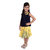 Girls Dress Skirts  top Two-Piece Set by Arshia Fashions - sleeveless - Party wear - Yellow