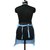 Lushomes Teal Blue Gingham Checks Apron with Pocket and Adjustable Buckle