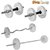 LiveStrong 100 kg chrome steel plates  home gym,3 rods,accessories, black Gym Bag