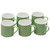Potters Story Green Ceramic Coffee Mug Set Of 6 For Parents (170 Ml  6.5 Cm)-Dd5003