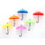 3Pcs Plastic Colorful Umbrella Shape Wall Hook Small Key Holder No of Pieces 1