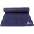 Gravolite 3Mm Thickness 2 Feet Wide 6.5 Feet Length Plain Yoga Mat Navy Blue Color With Strap