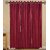 Home Decor Plain Eyelet Curtain 7 Feet ( Set Of 3 ) Maroon