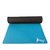 Gravolite Dual Layer Cyan Yoga Mat 8Mm Thickness 2 Feet Wide 6 Feet Length With Strap