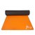 Gravolite Dual Layer Orange Yoga Mat 10Mm Thickness 2.1 Feet Wide 6.5 Feet Length With Strap