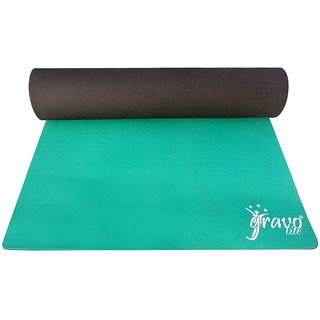 Buy Gravolite Dual Layer Green Yoga Mat 8mm Thickness 3 Feet Wide 6 Feet Length With Strap Online 1899 From Shopclues