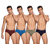 Lux Cozi Front Open Stylish Pack of 4 Briefs