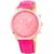 Geneva Solid Bing Rose Goldtone Analog Pink Dial Womens Watch