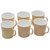 Potters Story Yellow Ceramic Coffee Mug Set Of 6 For Gifts (140 Ml  7 Cm)-Lc2028