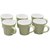Potters Story Green Ceramic Tea Mug Set Of 6 For Tea (140 Ml  7 Cm)-Lc2032