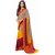 Vipul Multicolor Crepe Printed Saree With Blouse