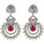 DAZZLE ME Designer American Diamond White Earring For Women (ER0167)