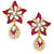 Spargz Traditional Floral Drop Earring With Gold Finish AIER 554
