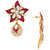 Spargz Traditional Floral Drop Earring With Gold Finish AIER 554